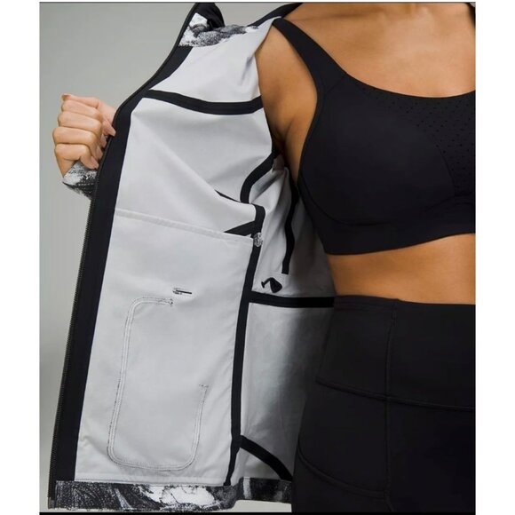 Lululemon Break A Trail Jacket Hooded Windbreaker Take Flight Grey Multi 8 - Picture 5 of 16
